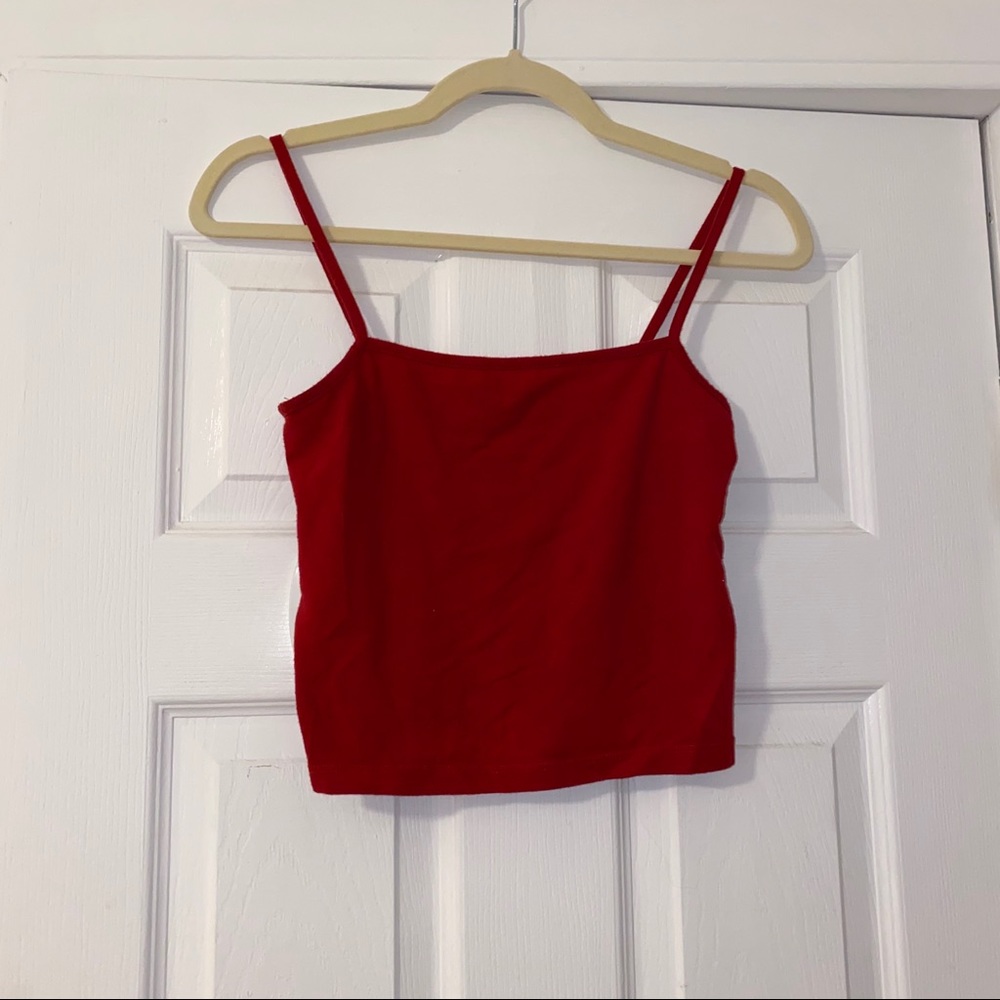 Red brandy Melville crop top